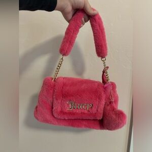 Juicy Couture Pink Fur Shoulder Bag
